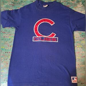 Vintage Nutmeg Athletic Chicago Cubs Embroidered tee.  XL made in USA